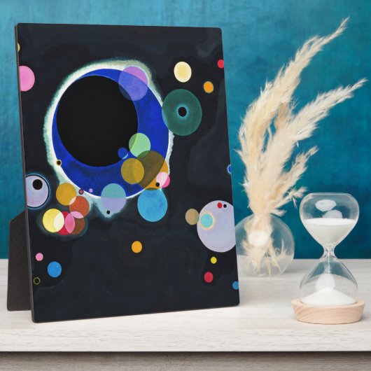 カンディンスキーいくつかのサークルのアートワーク フォトプラーク (側面)