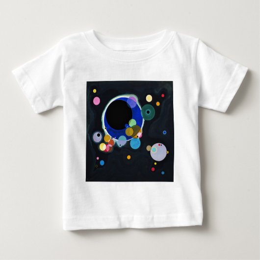 カンディンスキーいくつかのサークルのアートワーク ベビーTシャツ (正面)