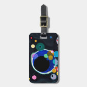 カンディンスキーいくつかのサークルのアートワーク ラゲッジタグ (正面縦)