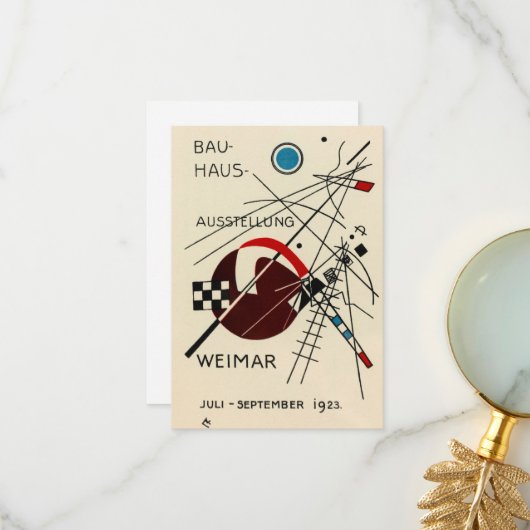 カンディンスキーによるバウハウス展のはがき サンキューカード (正面/裏面インサイチュ)