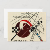 カンディンスキーによるバウハウス展のはがき ポストカード (正面/裏面)