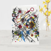 カンディンスキーによるヴィエルテバウハウスマップス用リトグラフ カード (黄色い花)