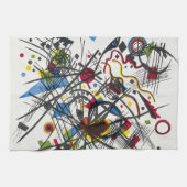 カンディンスキーによるヴィエルテバウハウスマップス用リトグラフ キッチンタオル (横)