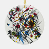 カンディンスキーによるヴィエルテバウハウスマップス用リトグラフ セラミックオーナメント (正面)
