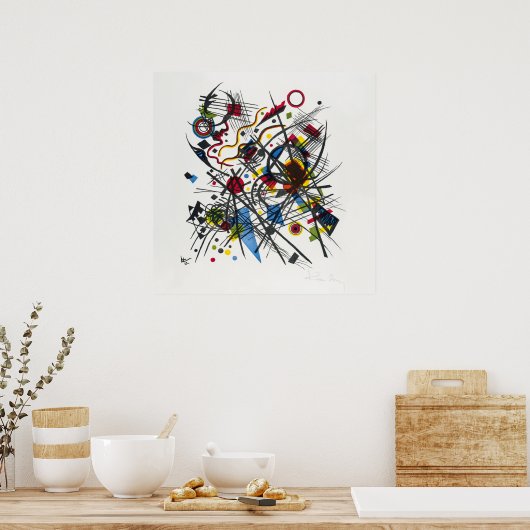 カンディンスキーによるヴィエルテバウハウスマップス用リトグラフ ポスター (キッチン)