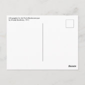 カンディンスキーによるヴィエルテバウハウスマップス用リトグラフ ポストカード (裏面)