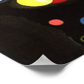 カンディンスキーによる抽象芸術アート、いくつかのサークル ポスター (角)