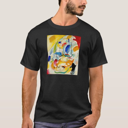 「カンディンスキーによる海戦の絵（1913）」 Tシャツ (正面)