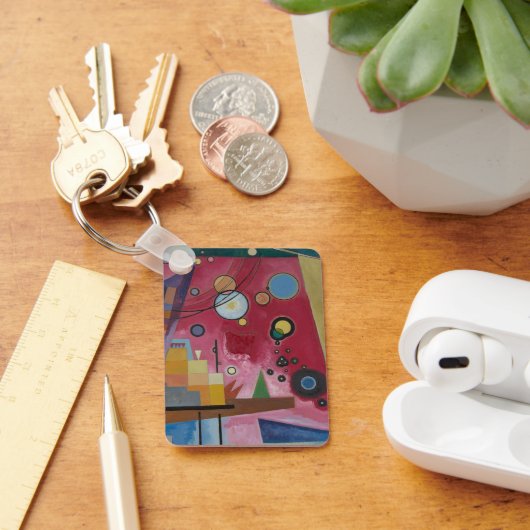 カンディンスキーによる重い赤 キーホルダー (デスク)