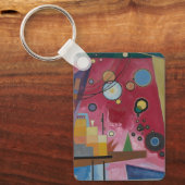 カンディンスキーによる重い赤 キーホルダー (正面)