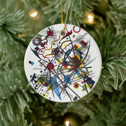 カンディンスキーによる「第四バウハウス・マップ」用のリトグラフ セラミックオーナメント (ツリー)