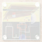 カンディンスキーのインナー・アライアンス・抽象芸術・アートワーク ガラスコースター (裏面)