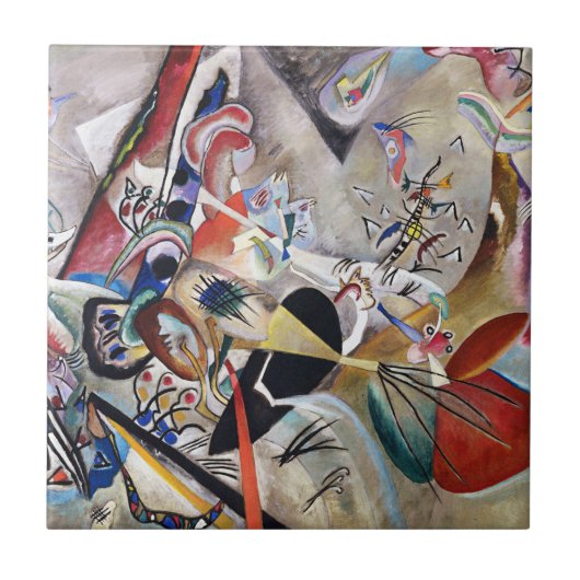 カンディンスキーのグレーのタイル タイル (正面)