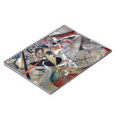 カンディンスキーのグレー抽象芸術作品 ノートブック (左側)