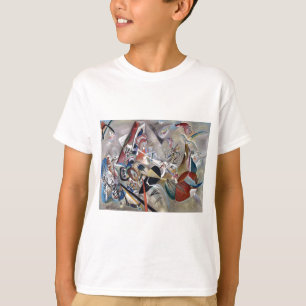 カンディンスキーのグレー抽象芸術作品 Tシャツ