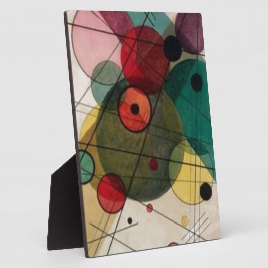 カンディンスキーのサークルイーゼル付き卓上プラーク フォトプラーク (側面)