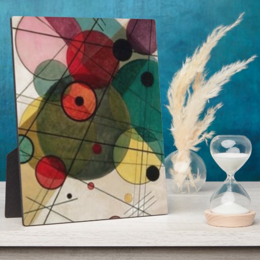 カンディンスキーのサークルイーゼル付き卓上プラーク フォトプラーク (側面)