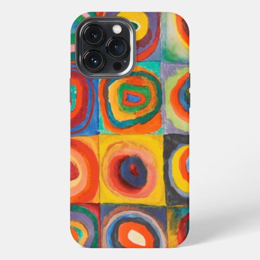 カンディンスキーのスクエアサークル iPhoneケース (裏面)