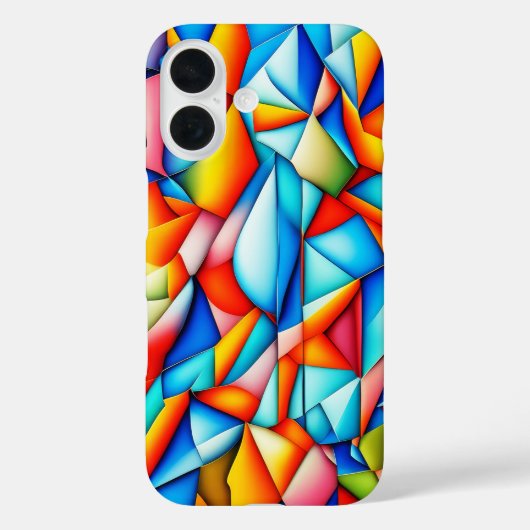 カンディンスキーのスタイルの抽象的なアヴァンギャルドテーマのカバー Case-Mate iPhoneケース (裏面)