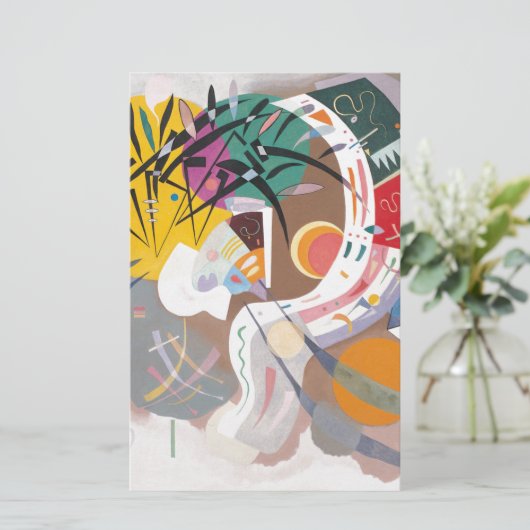 カンディンスキーのドミナントカーブアブストラクト 便箋 (スタンド正面)