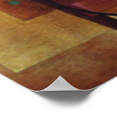 カンディンスキーのブラウン抽象芸術作品の開発 ポスター (角)