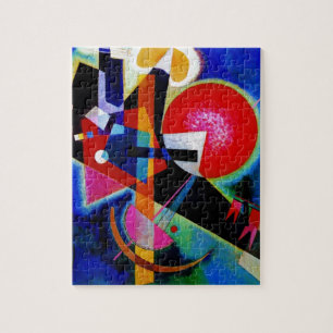 カンディンスキーのブルー抽象芸術絵画ズ ジグソーパズル