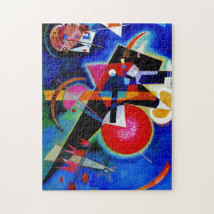 カンディンスキーのブルー抽象芸術絵画ズ ジグソーパズル