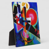 カンディンスキーのブルー抽象芸術絵画ズ フォトプラーク (側面)