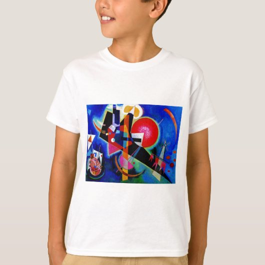 カンディンスキーのブルー抽象芸術絵画ズ Tシャツ (正面)