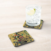 カンディンスキーのポイント抽象芸術絵画キャンバス コースター (右側)