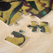 カンディンスキーのポイント抽象芸術絵画キャンバス ジグソーパズル (側面)