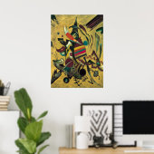 カンディンスキーのポイント抽象芸術絵画キャンバス ポスター (ホームオフィス)