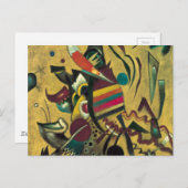 カンディンスキーのポイント抽象芸術絵画キャンバス ポストカード (正面/裏面)