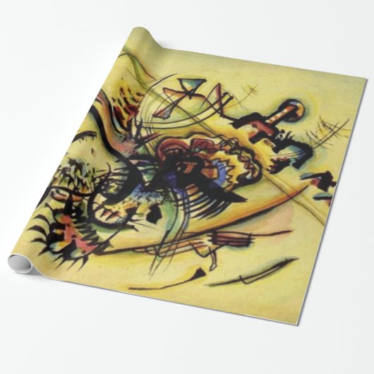 カンディンスキーのポイント抽象芸術絵画キャンバス ラッピングペーパー (アンロールド)