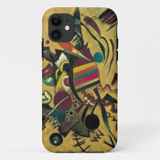 カンディンスキーのポイント抽象芸術絵画キャンバス Case-Mate iPhoneケース (裏面)