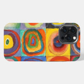 カンディンスキーの同心円の四角形 iPhoneケース (裏面横)