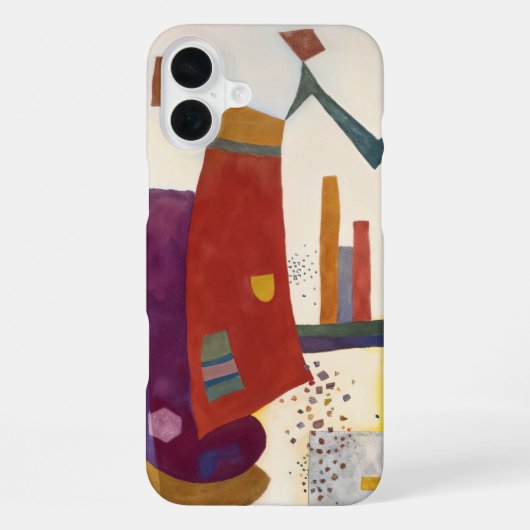 カンディンスキーの対比 iPhoneケース (裏面)