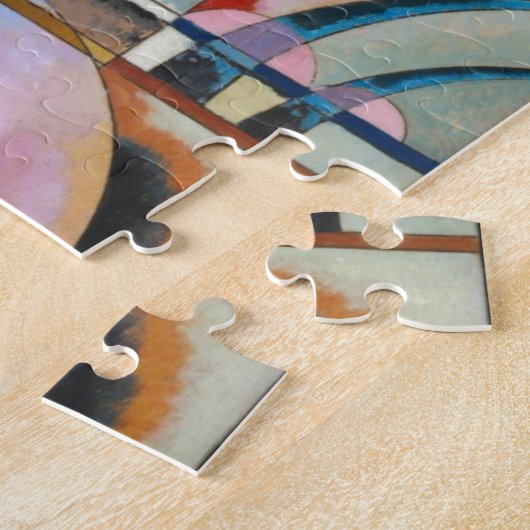 カンディンスキーの抽象芸術絵画の揺れ ジグソーパズル (側面)