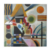 カンディンスキーの抽象芸術絵画の揺れ タイル (正面)
