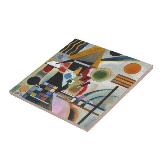カンディンスキーの抽象芸術絵画の揺れ タイル (側面)