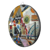 カンディンスキーの抽象芸術絵画の揺れ ダーツボード (正面右)