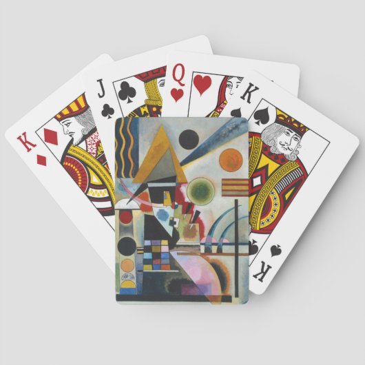 カンディンスキーの抽象芸術絵画の揺れ トランプ (裏面)
