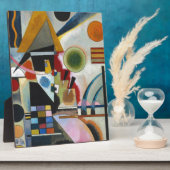 カンディンスキーの抽象芸術絵画の揺れ フォトプラーク (側面)