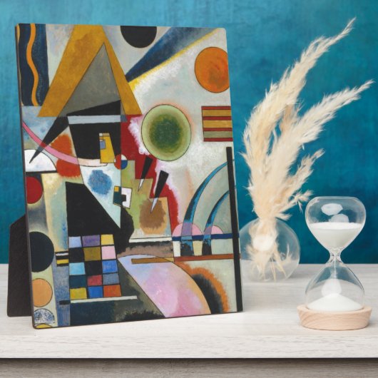 カンディンスキーの抽象芸術絵画の揺れ フォトプラーク (側面)