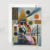 カンディンスキーの抽象芸術絵画の揺れ ポストカード (正面/裏面)