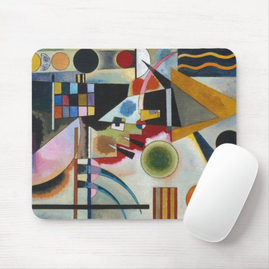 カンディンスキーの抽象芸術絵画の揺れ マウスパッド (マウス)