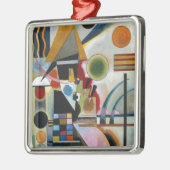 カンディンスキーの抽象芸術絵画の揺れ メタルオーナメント (左)