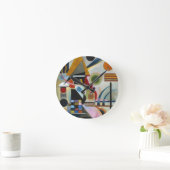 カンディンスキーの抽象芸術絵画の揺れ ラウンド壁時計 (ホーム)