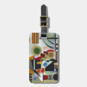 カンディンスキーの抽象芸術絵画の揺れ ラゲッジタグ (正面縦)