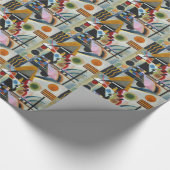 カンディンスキーの抽象芸術絵画の揺れ ラッピングペーパー (角)